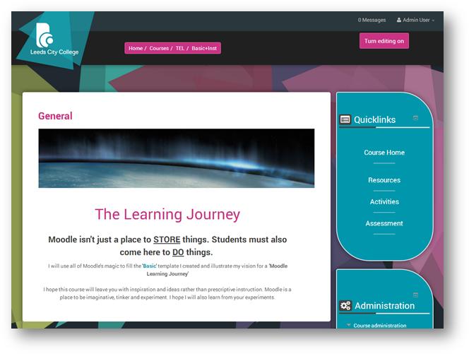 Clean and clear course template